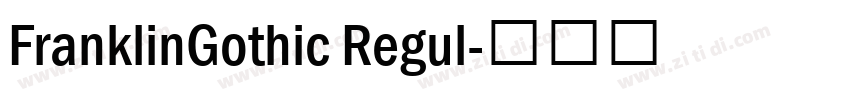 FranklinGothic Regul字体转换